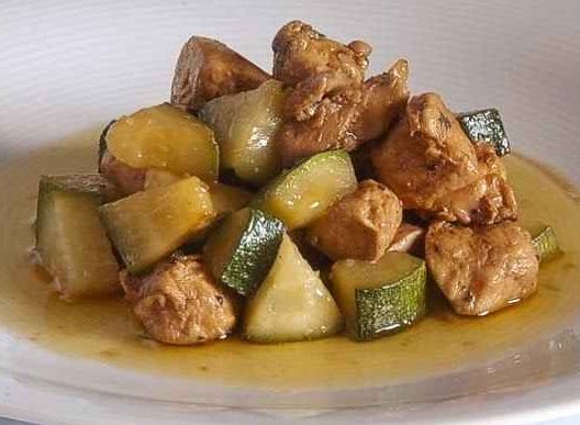 Pollo con calabacitas