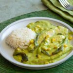 Pollo con chile poblano fácil y cremoso