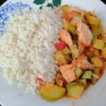 Cena suave de pollo con arroz y calabacita: fácil, casera y sin picante